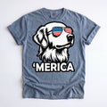 USA 250th Anniversary Shirt, Patriotic Golden Retriever Tee, Gildan Unisex T-Shirt Sweatshirt Hoodie