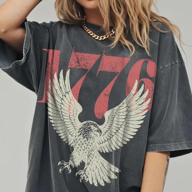 1776 Bald Eagle 250th Anniversary Retro Patriotic Shirt