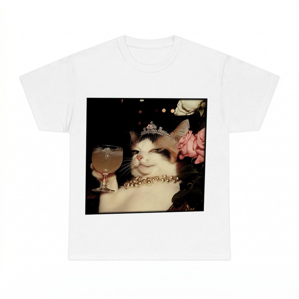 Retro Elengant Cat Funny Vintage Graphic Tee