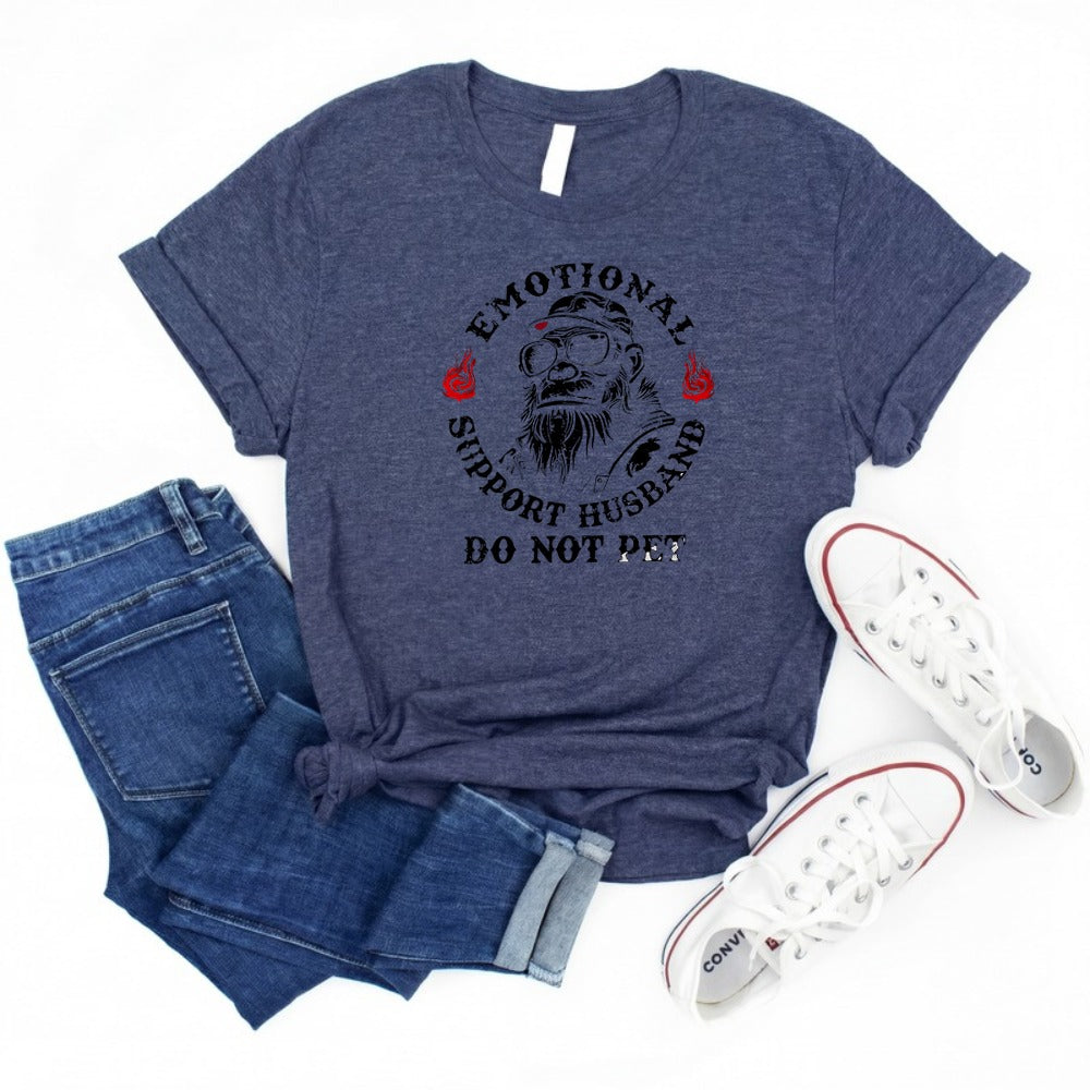 Emotional Support Husband Do Not Pet T-shirt