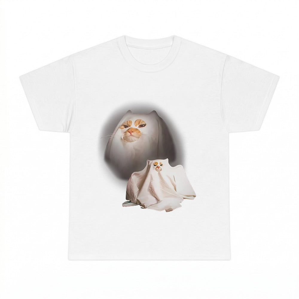Retro Funny Ghost Kitten Comfort Colors Shirt