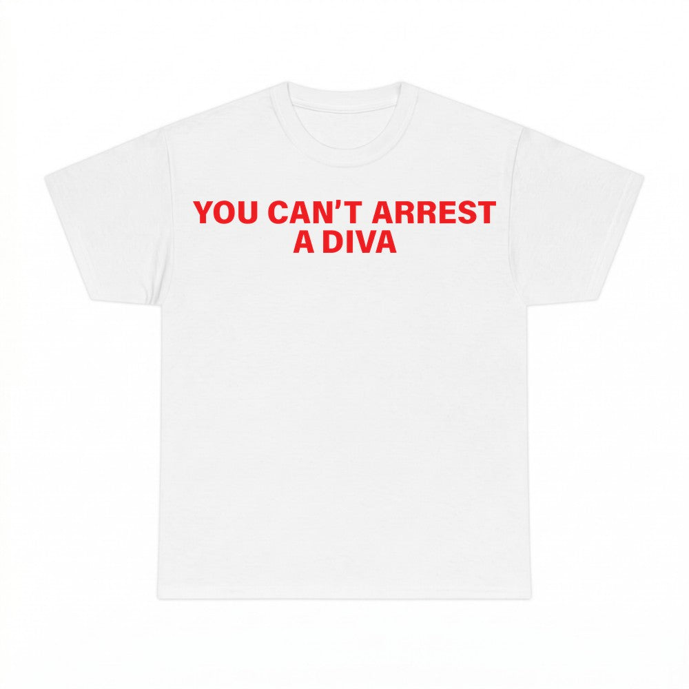 You Cant Arrest A Diva Shirt - Gildan Unisex Tee