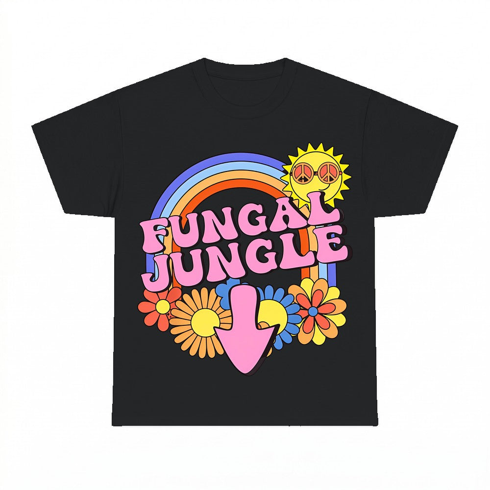 Fungal Jungle Boho Rainbow Shirt - Gildan Unisex Tee