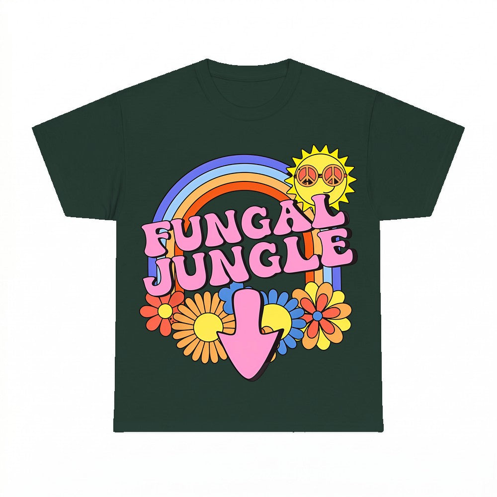 Fungal Jungle Boho Rainbow Shirt - Gildan Unisex Tee