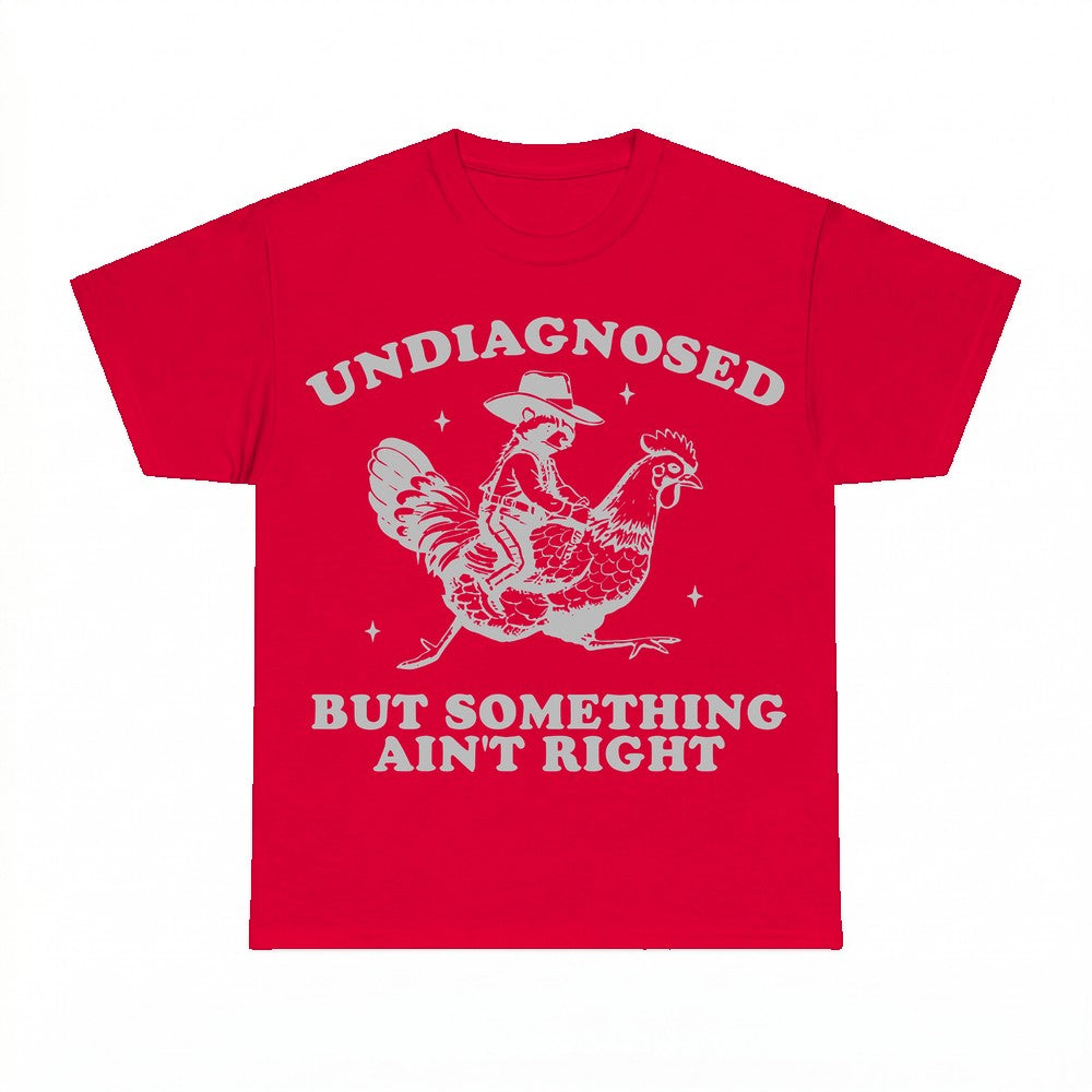 Undiagnosed But Something Ain't Right Raccoon Cowboy Shirt -