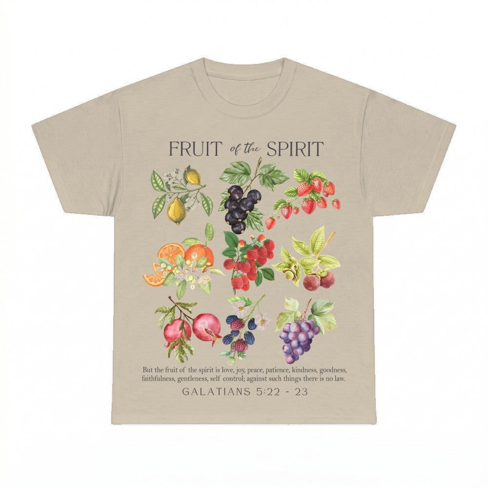 Fruit of the Spirit Galatians 5:22-23 Botanical Shirt - Gild