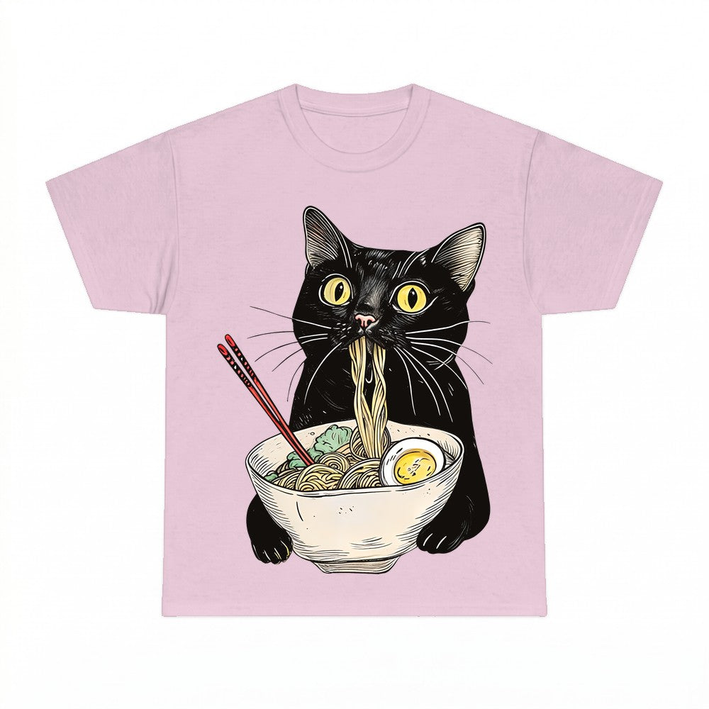 Black Cat Ramen Shirt - Gildan Unisex Tee