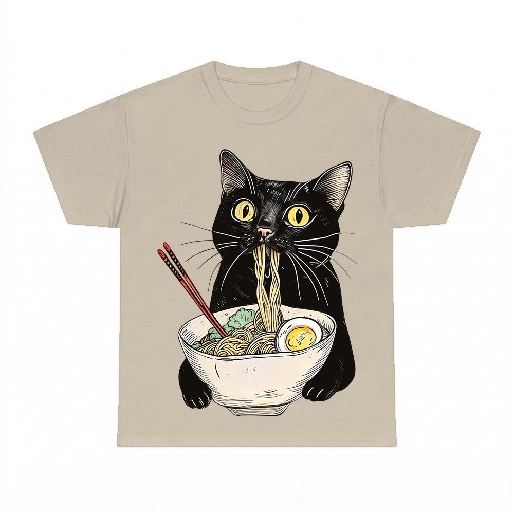 Black Cat Ramen Shirt - Gildan Unisex Tee