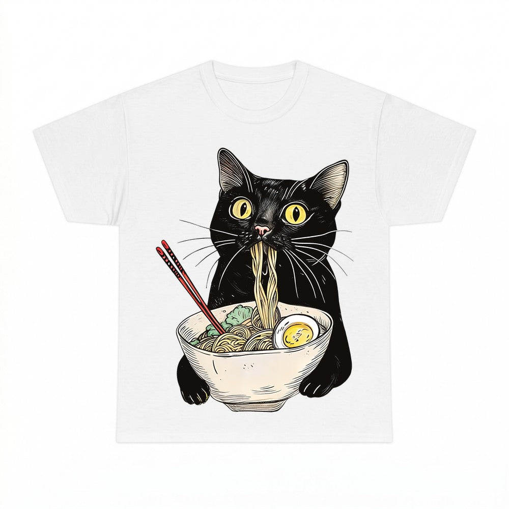 Black Cat Ramen Shirt - Gildan Unisex Tee