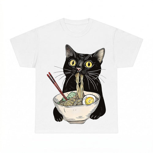 Black Cat Ramen Shirt - Gildan Unisex Tee