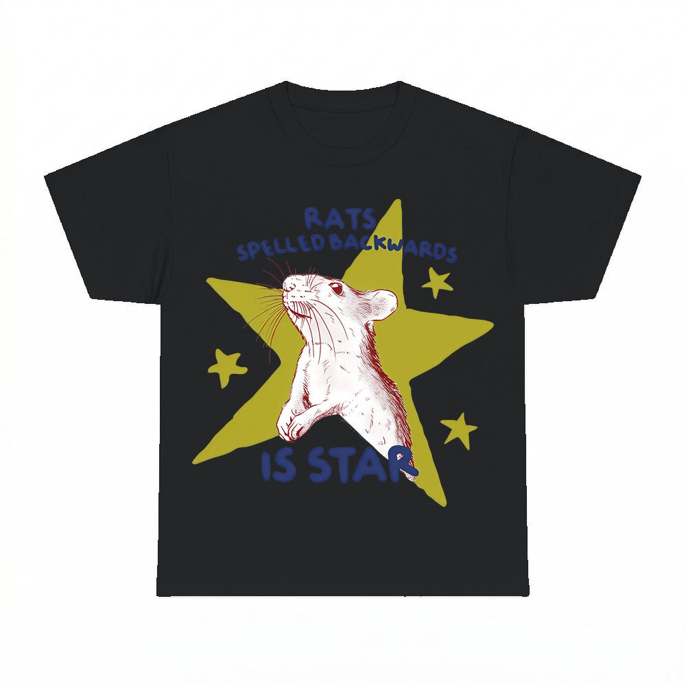 Rats Spelled Backwards Is Star Mouse Dabbing Shirt - Gildan 