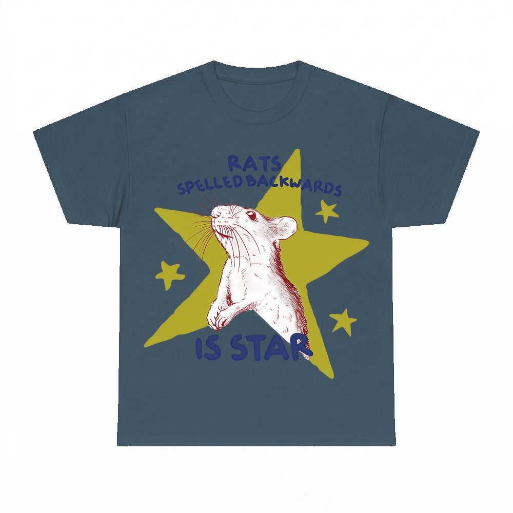 Rats Spelled Backwards Is Star Mouse Dabbing Shirt - Gildan 