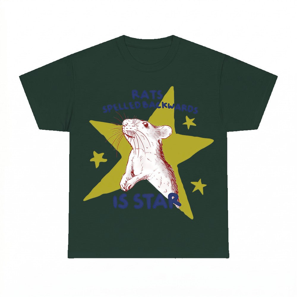 Rats Spelled Backwards Is Star Mouse Dabbing Shirt - Gildan 