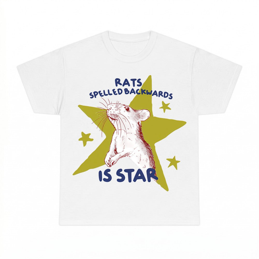 Rats Spelled Backwards Is Star Mouse Dabbing Shirt - Gildan 