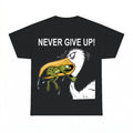 Never Give Up! Frog Bird Shirt - Gildan Unisex Tee