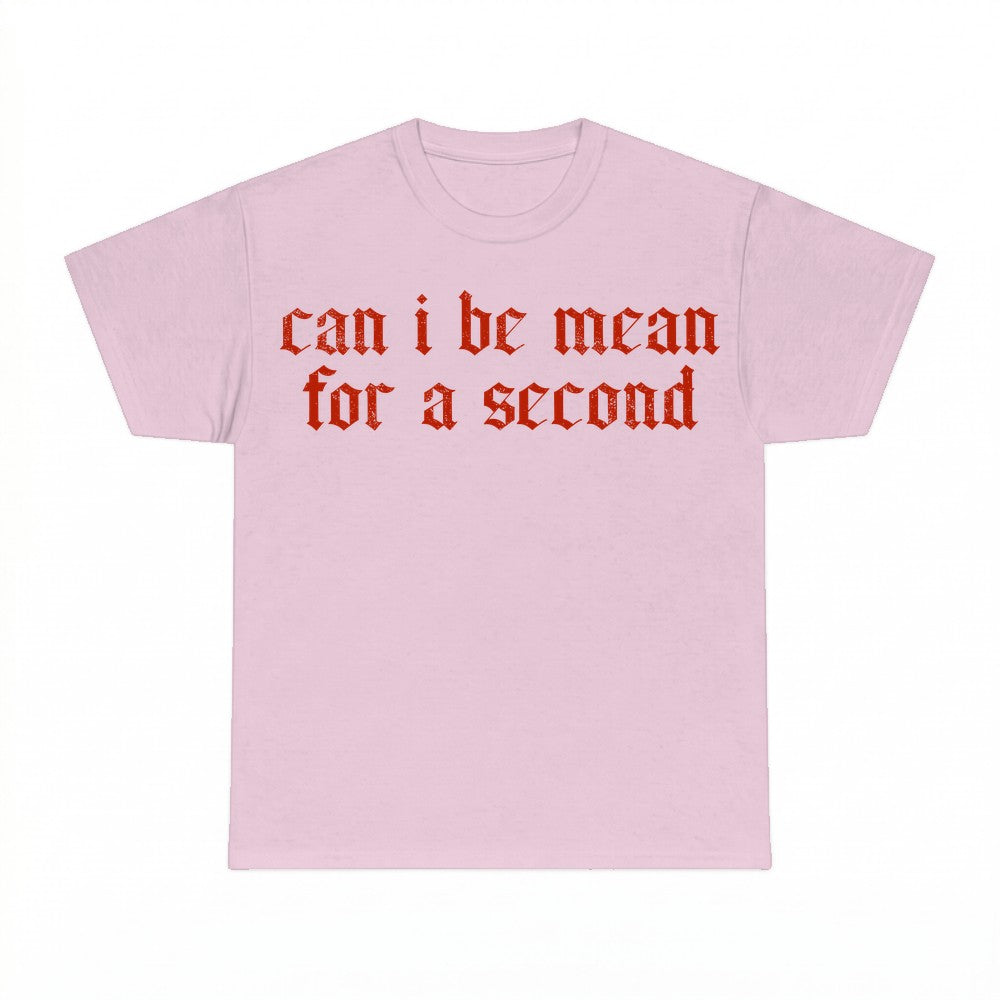Can I Be Mean For a Second Funny Sarcastic Shirt - Gildan Un