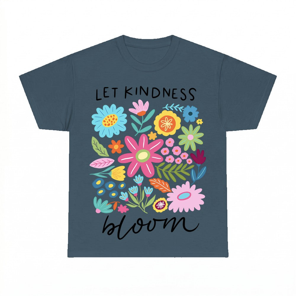 Let Kindness Bloom Floral Boho Shirt - Gildan Unisex Tee