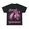 Feral Girl Summer Opossum Shirt - Gildan Unisex Tee