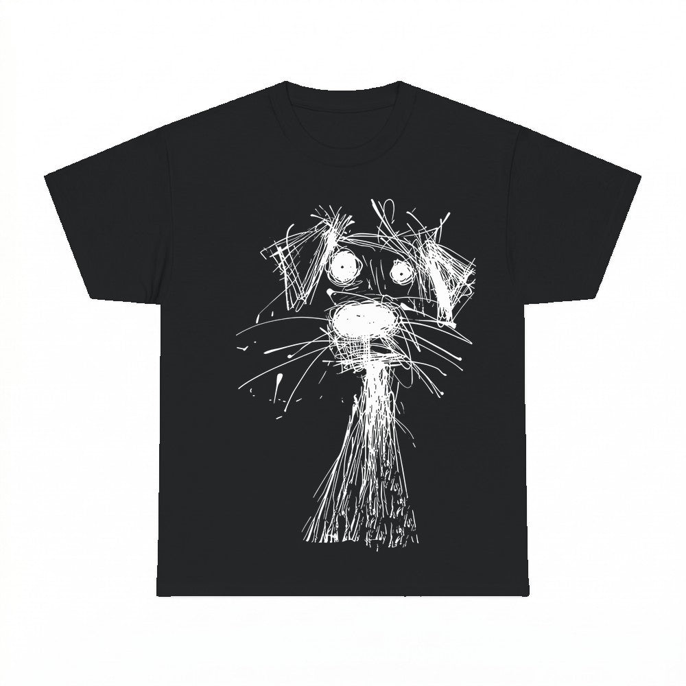 Dog Face Sketch Shirt - Gildan Unisex Tee