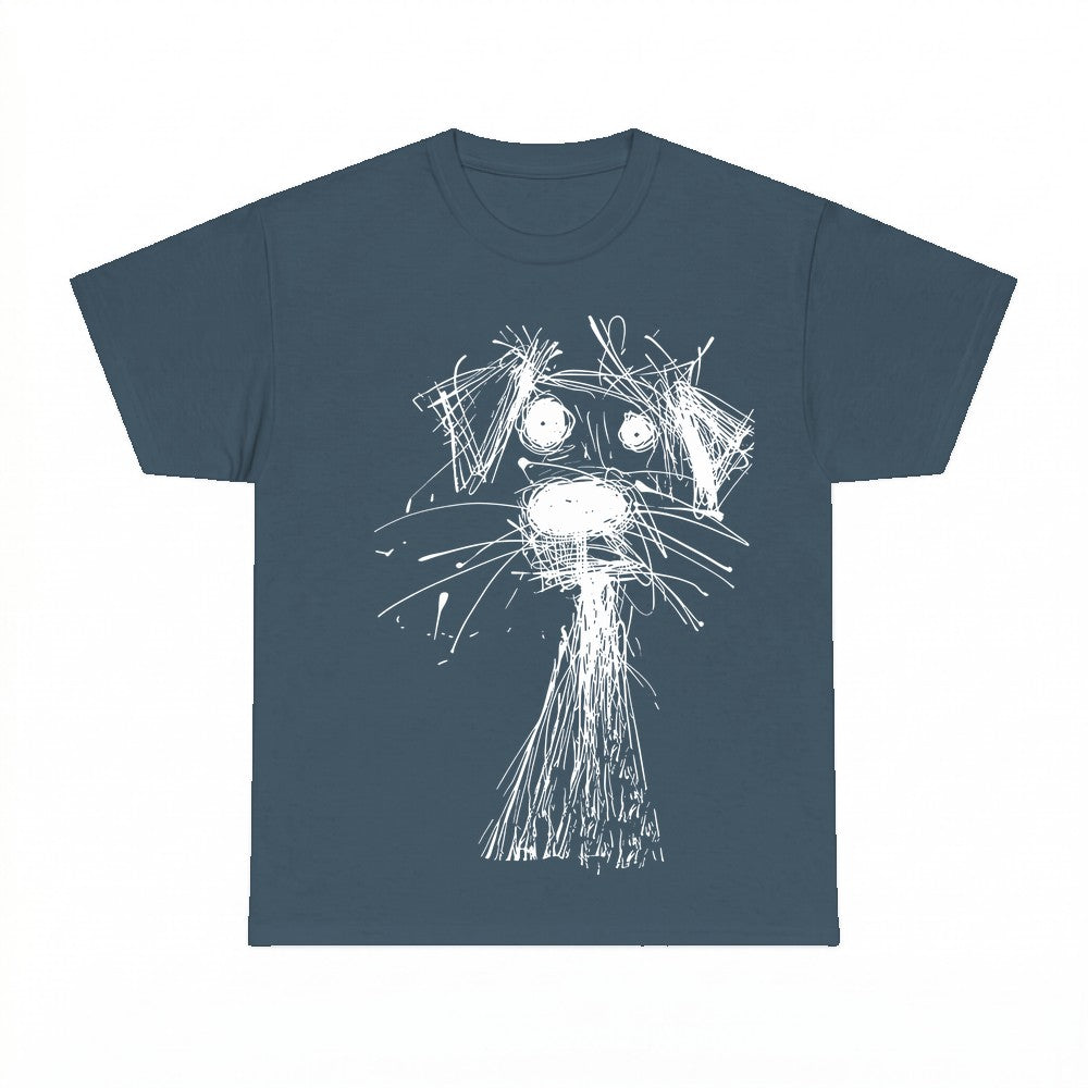 Dog Face Sketch Shirt - Gildan Unisex Tee