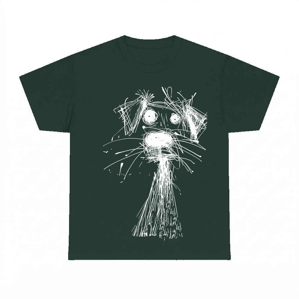 Dog Face Sketch Shirt - Gildan Unisex Tee