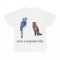 Just a Regular Life Blue Jay Raccoon Shirt - Gildan Unisex T