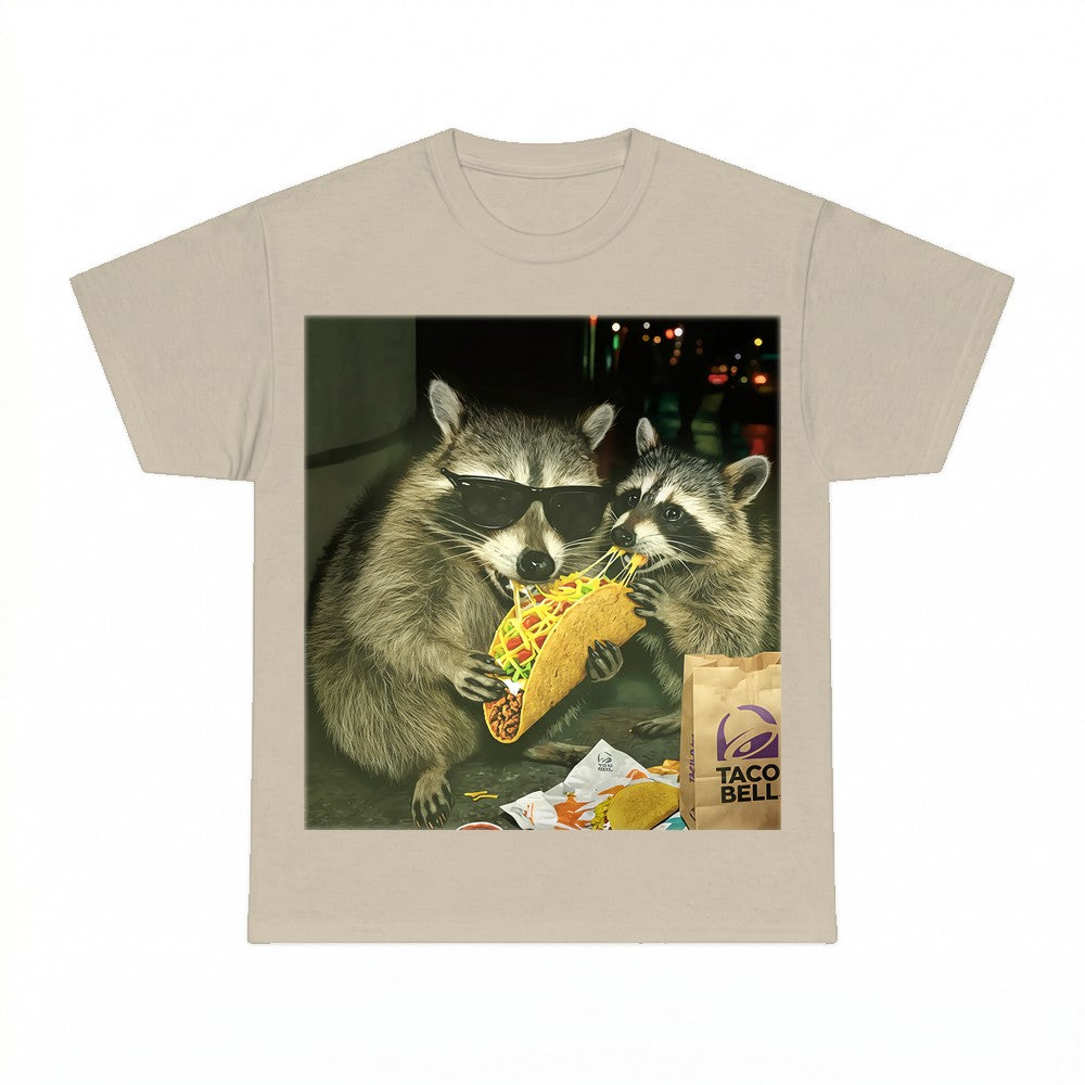 Raccoon Eating Tacos Shirt - Gildan Unisex Tee