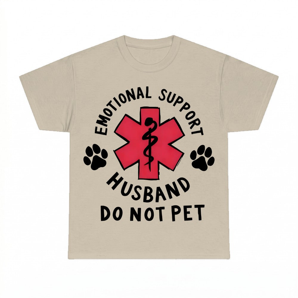 Comfort Colors Emotional Support Husband Shirt - Gildan Unis
