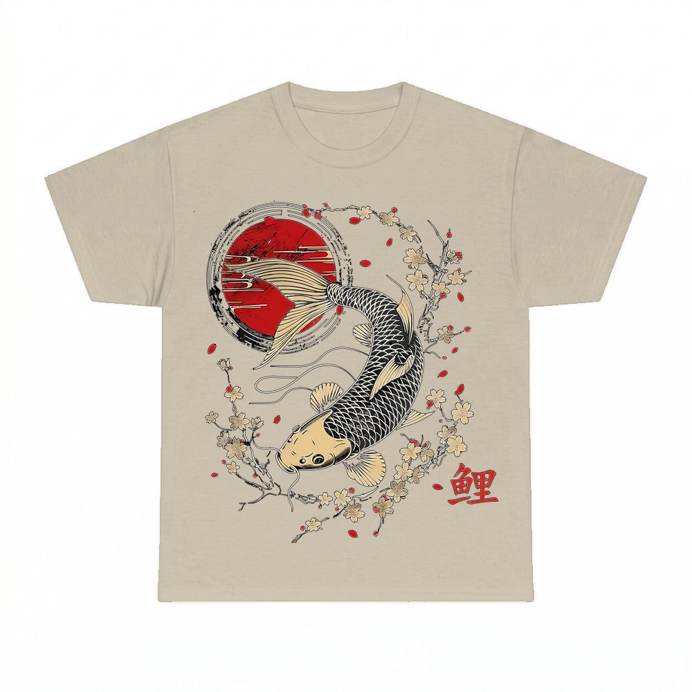 Koi Fish Sunset Graphic T-shirt - Gildan Unisex Tee