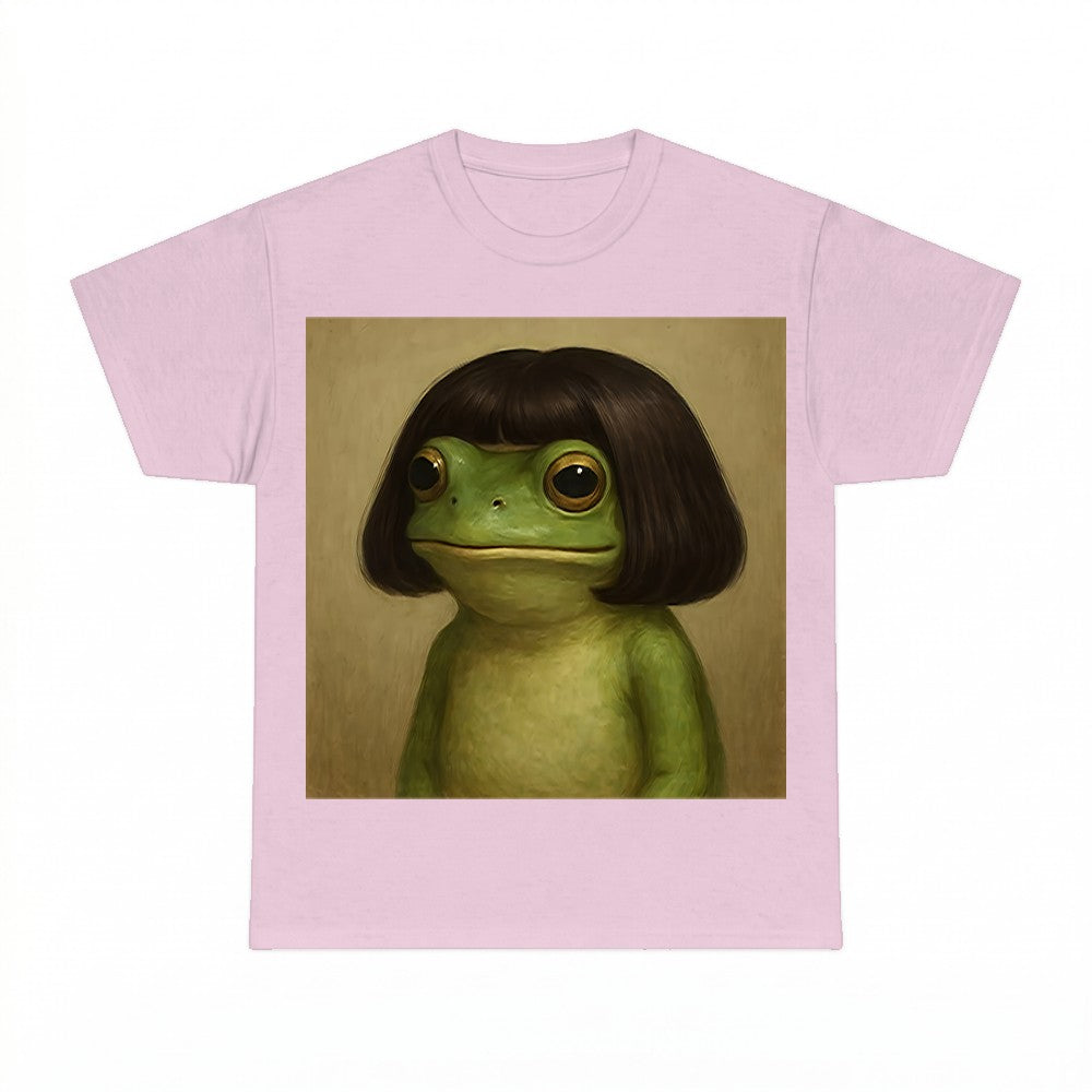 Frog with Bob Haircut Meme Hoodie - Gildan Unisex Tee