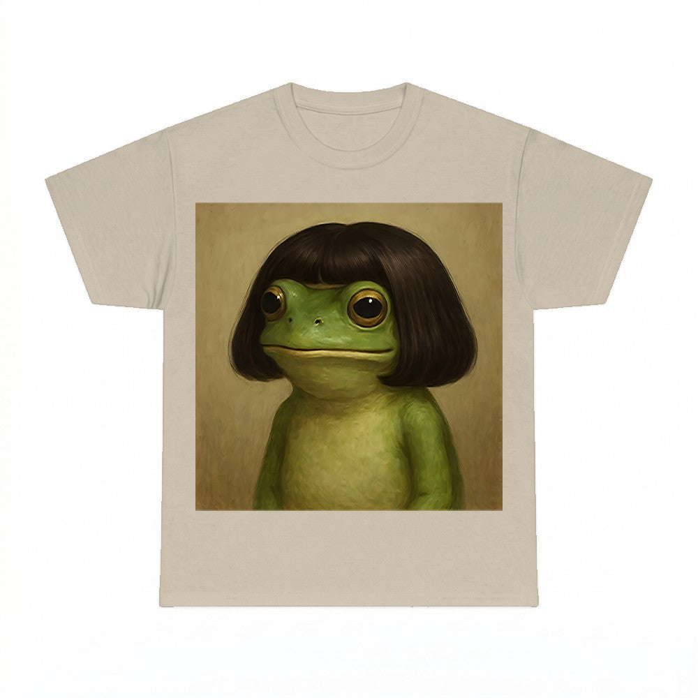 Frog with Bob Haircut Meme Hoodie - Gildan Unisex Tee
