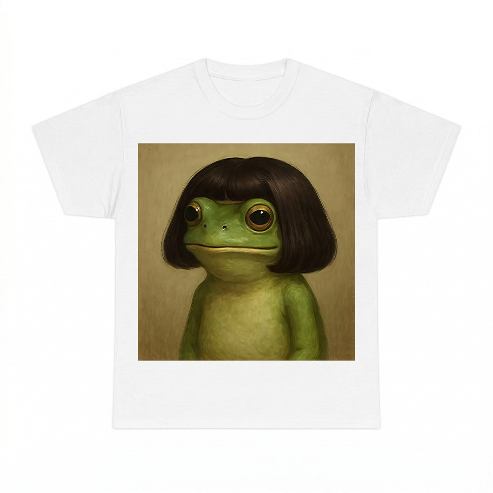 Frog with Bob Haircut Meme Hoodie - Gildan Unisex Tee