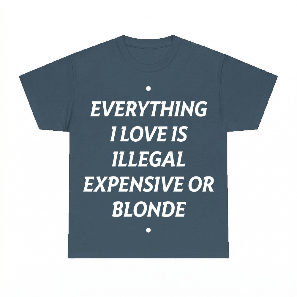 Everything I Love Is Expensive Illegal or Blonde Sweatshirt 