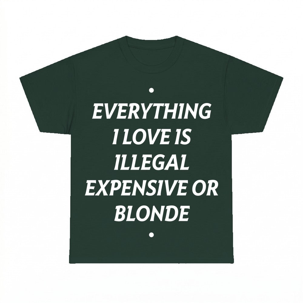Everything I Love Is Expensive Illegal or Blonde Sweatshirt 
