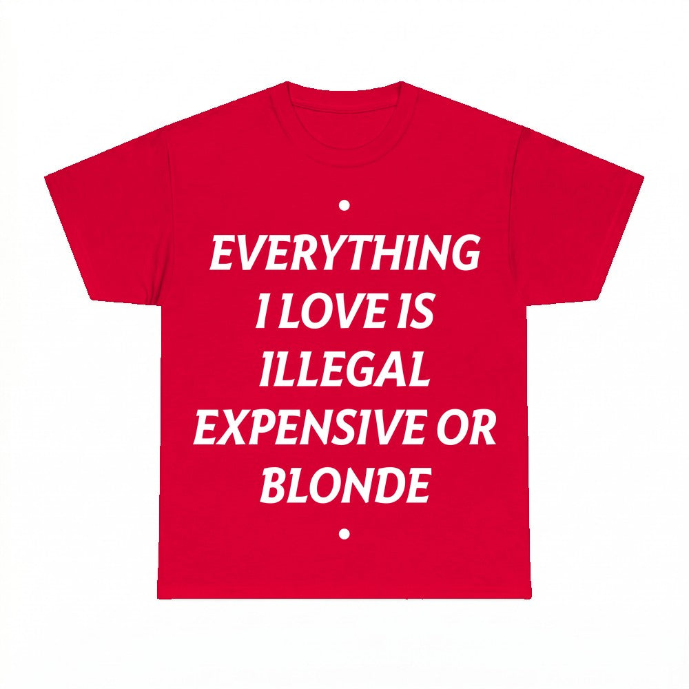 Everything I Love Is Expensive Illegal or Blonde Sweatshirt 