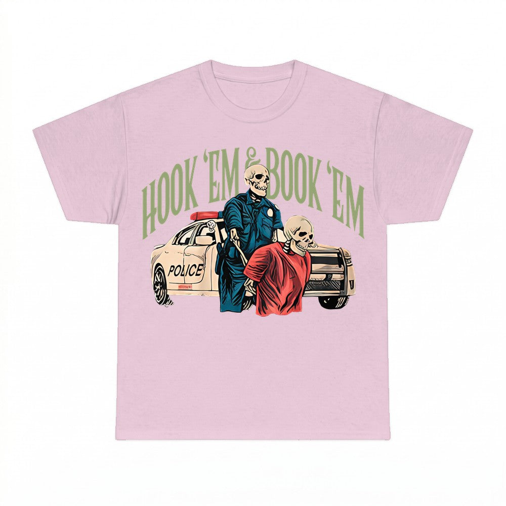 Police Hook 'em and Book 'em Unisex T-shirt - Gildan Unisex 