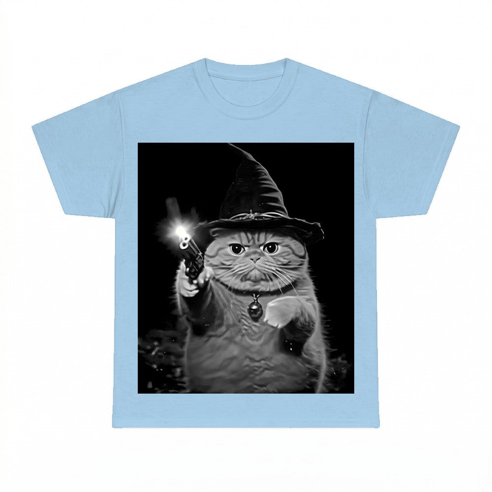 Wizard Kitten Vintage Shirt - Gildan Unisex Tee