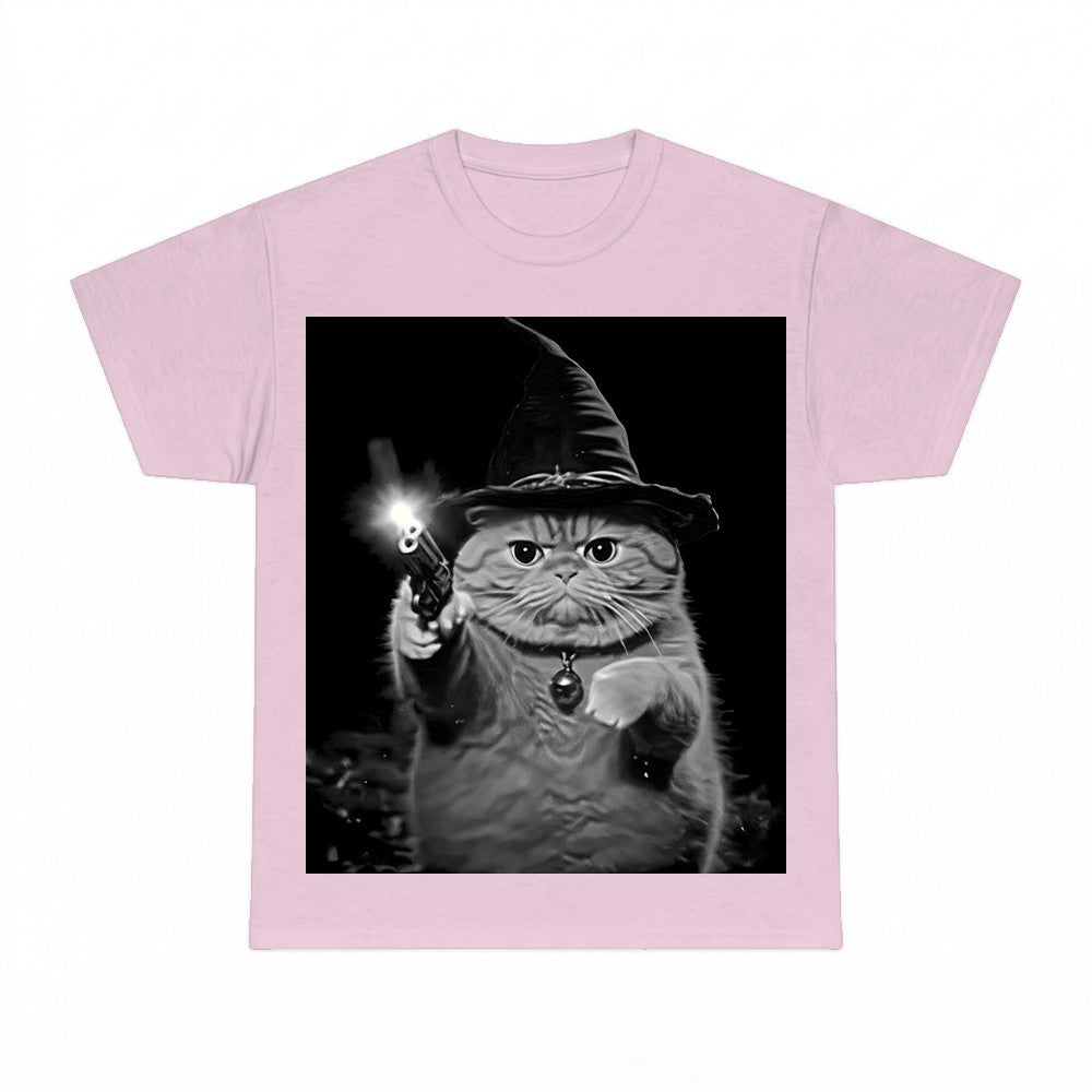 Wizard Kitten Vintage Shirt - Gildan Unisex Tee