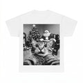 Funny Cat Selfie With Santa Christmas Shirt - Gildan Unisex 