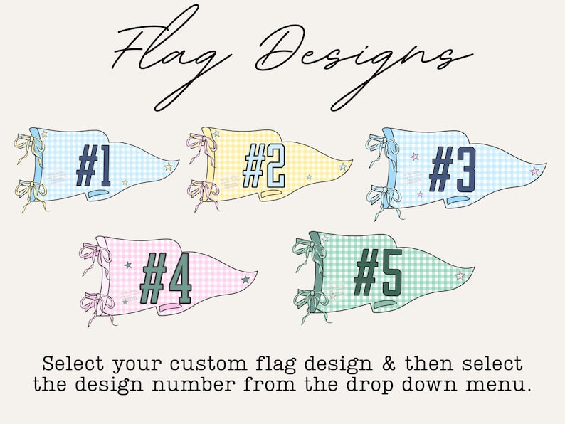 Flag design options #1-5