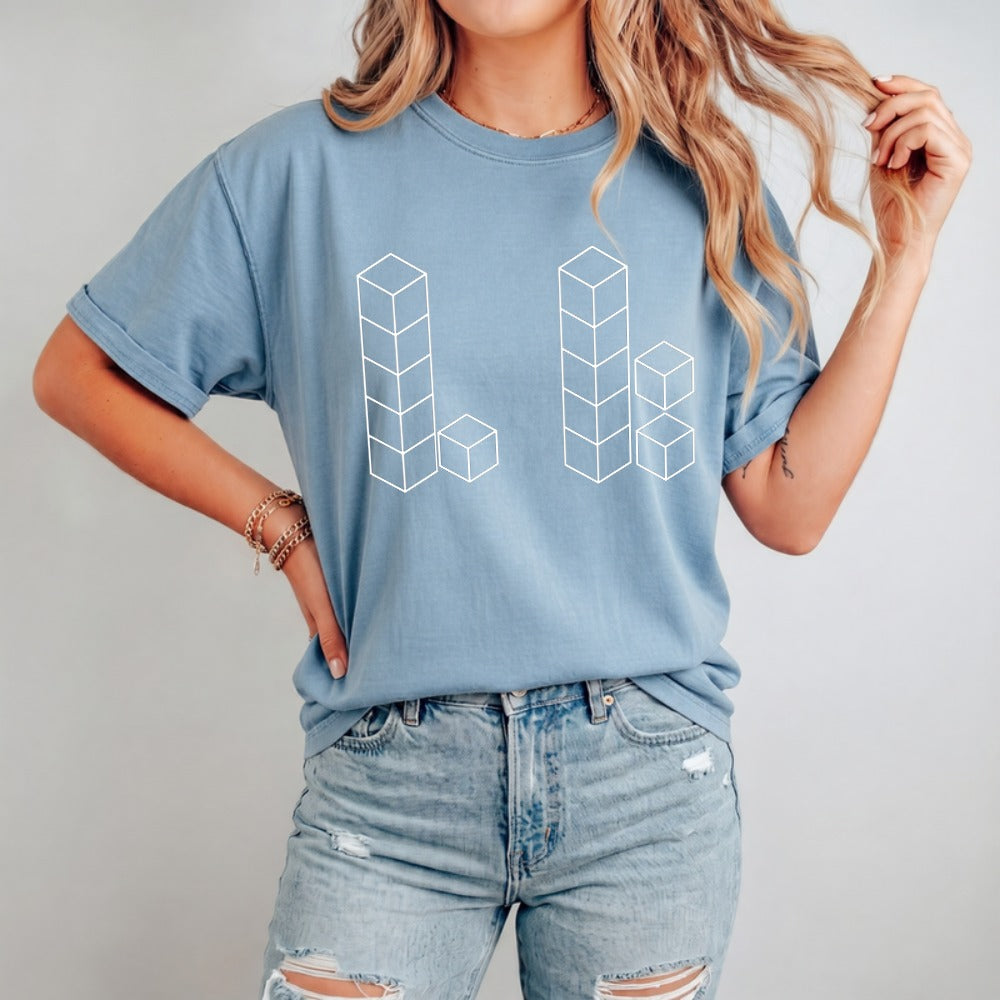 Funny 6 7 Number Teacher Comfort Colors Shirt
