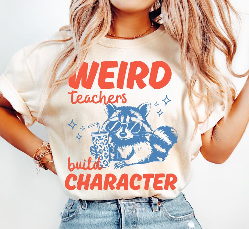 Teacher Raccoon Build Character shirt