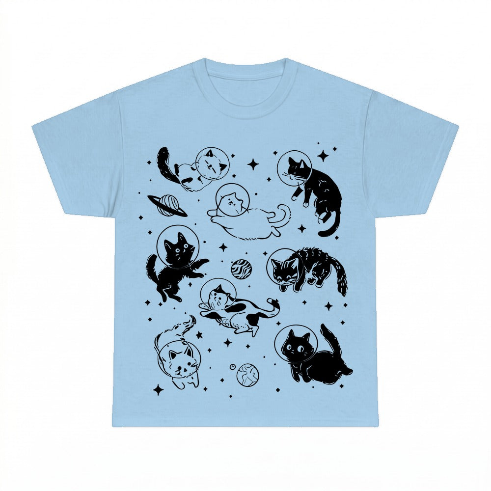 Cartoon Cats in Space Shirt - Gildan Unisex Tee
