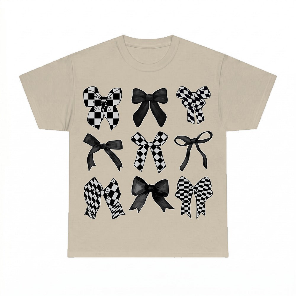 Bow Grid Y2k Coquette Shirt - Gildan Unisex Tee