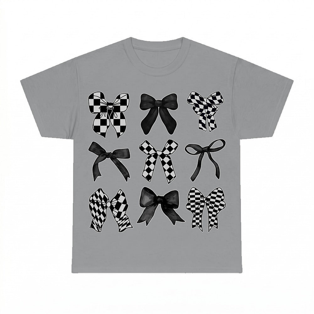 Bow Grid Y2k Coquette Shirt - Gildan Unisex Tee