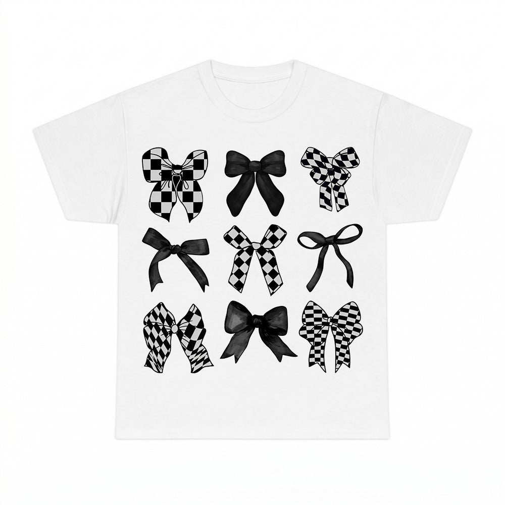 Bow Grid Y2k Coquette Shirt - Gildan Unisex Tee