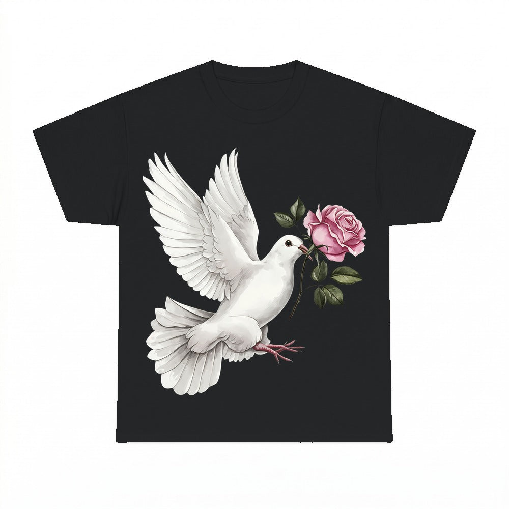 Boho Dove Rose Shirt - Gildan Unisex Tee