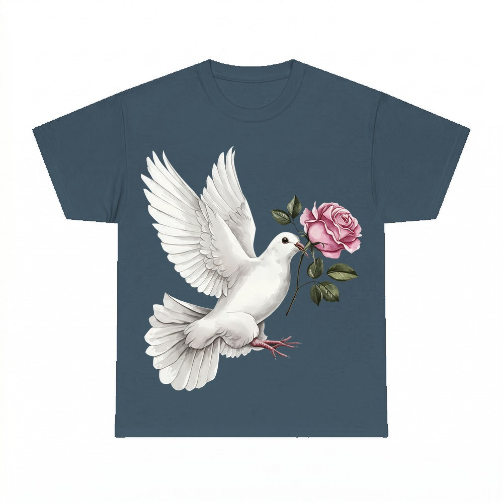 Boho Dove Rose Shirt - Gildan Unisex Tee
