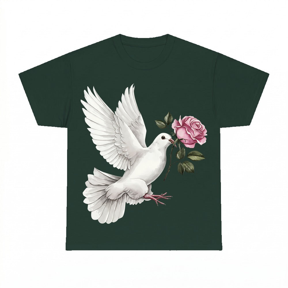 Boho Dove Rose Shirt - Gildan Unisex Tee