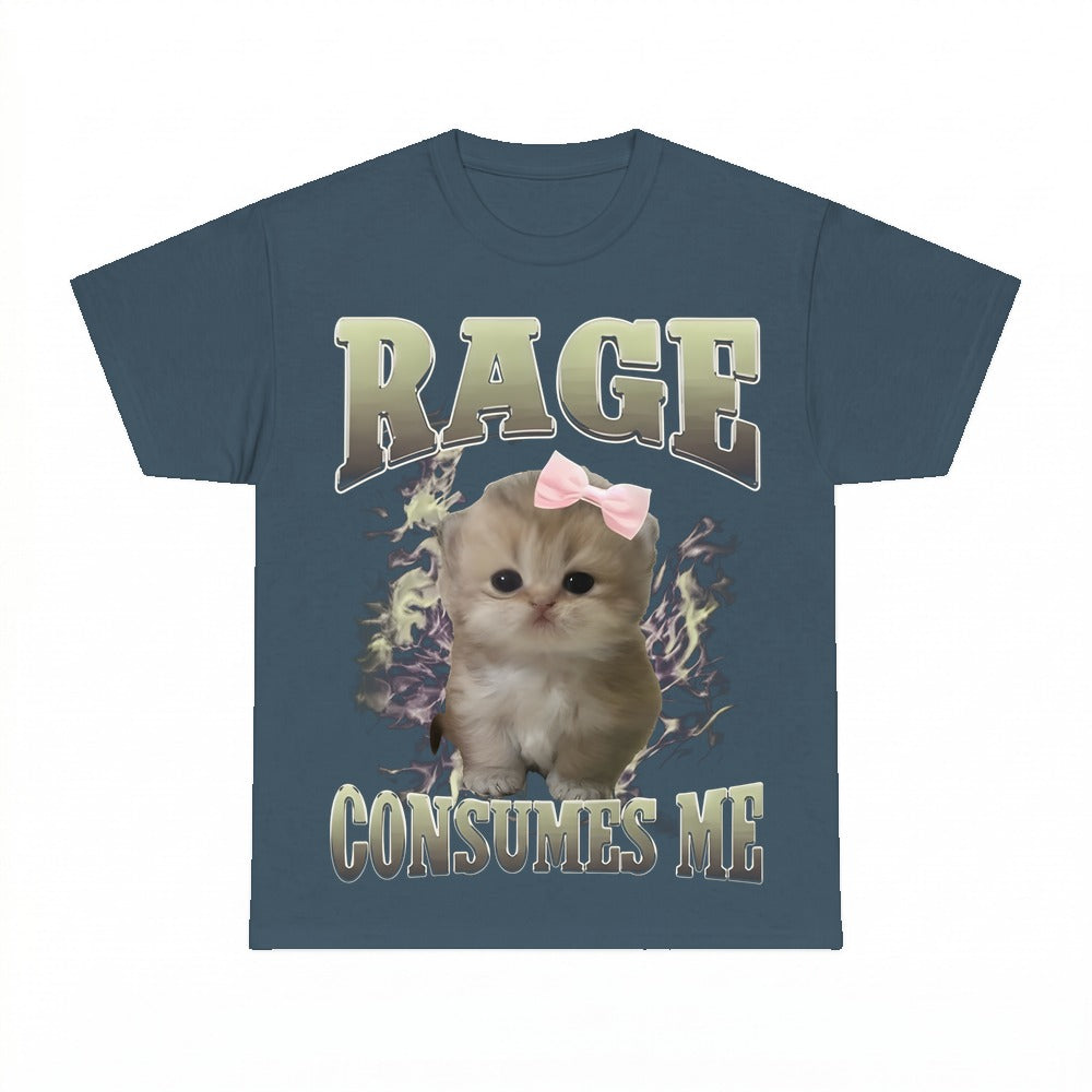 Rage Consumes Me Cat Kitten Shirt - Gildan Unisex Tee